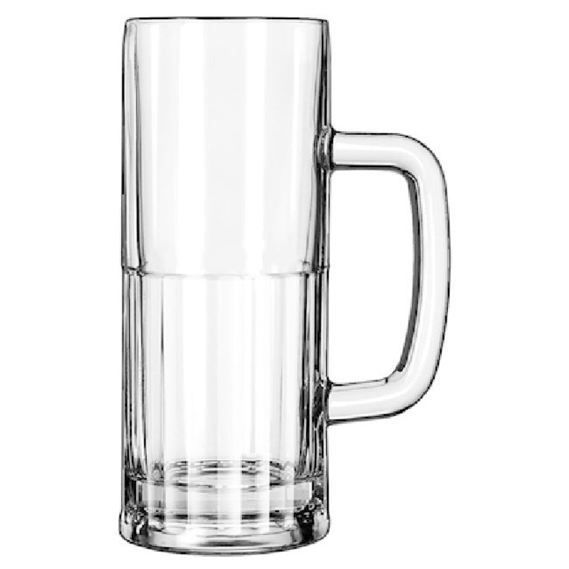 Libbey 5360 Tall Glass Beer Mug 22 oz. - Clear - 12/Case