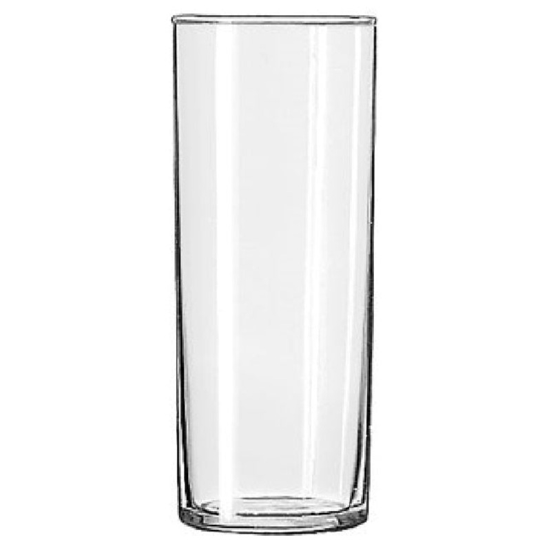 Libbey 96 Straight Sided Zombie Glass 12 oz. - Clear - 72/Case