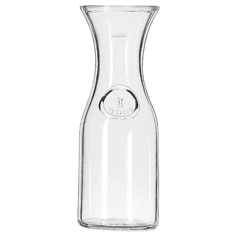 Libbey 97001 Half Liter Glass Wine Decanter Carafe 17 oz. - Clear