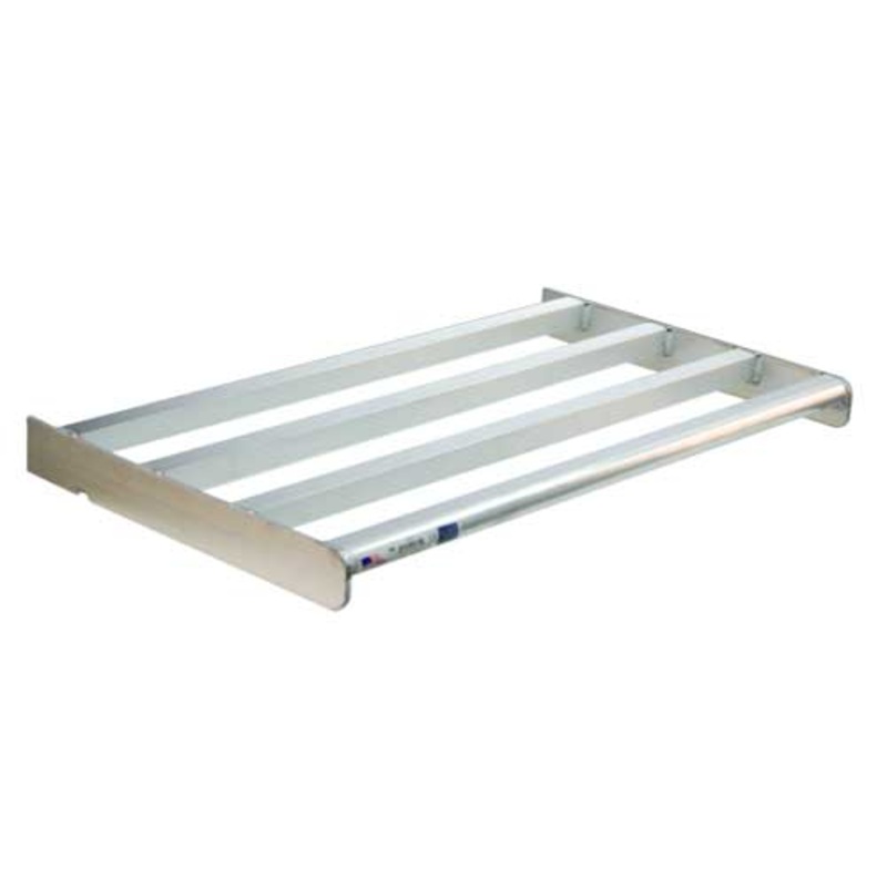 New Age 2513 Aluminum "Quick Change" Cantilever H.D. Bar Tubular Shelf 48" W x 24" D