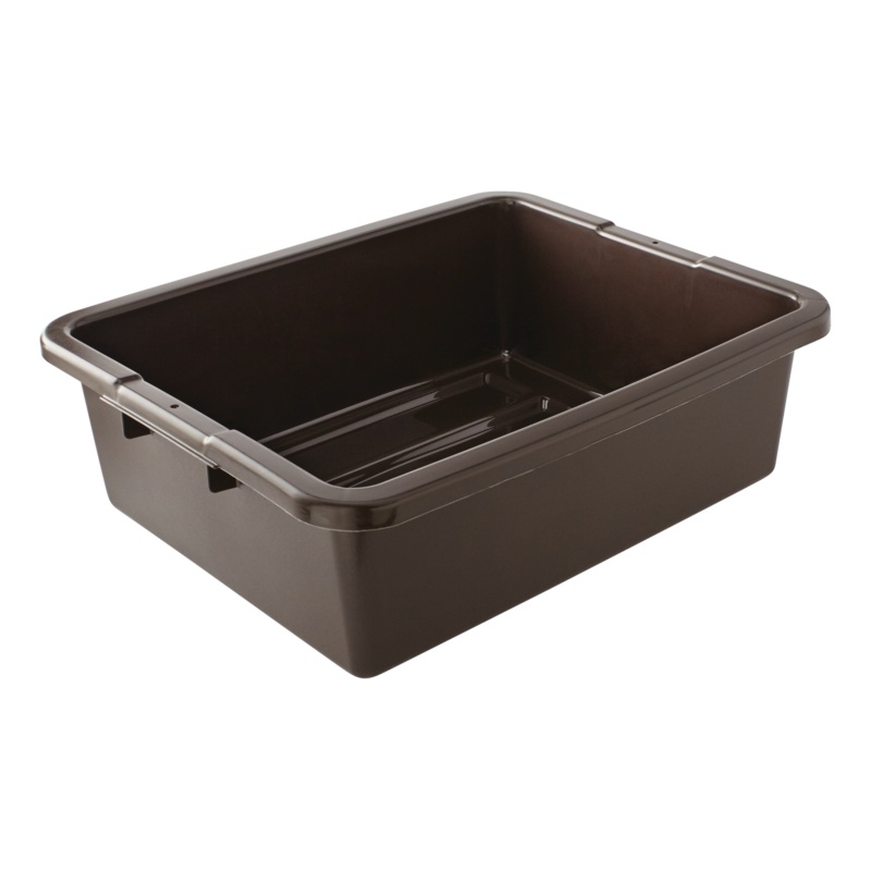 Rubbermaid FG335192BRN Bus / Utility Box 21-1/2" x 17" x 7" - Brown