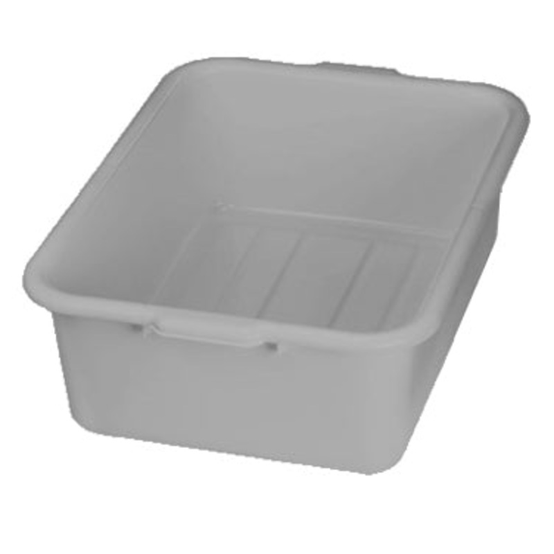 TableCraft P1537G Bus Tub 21-1/4" x 15-3/4" x 7" - Gray