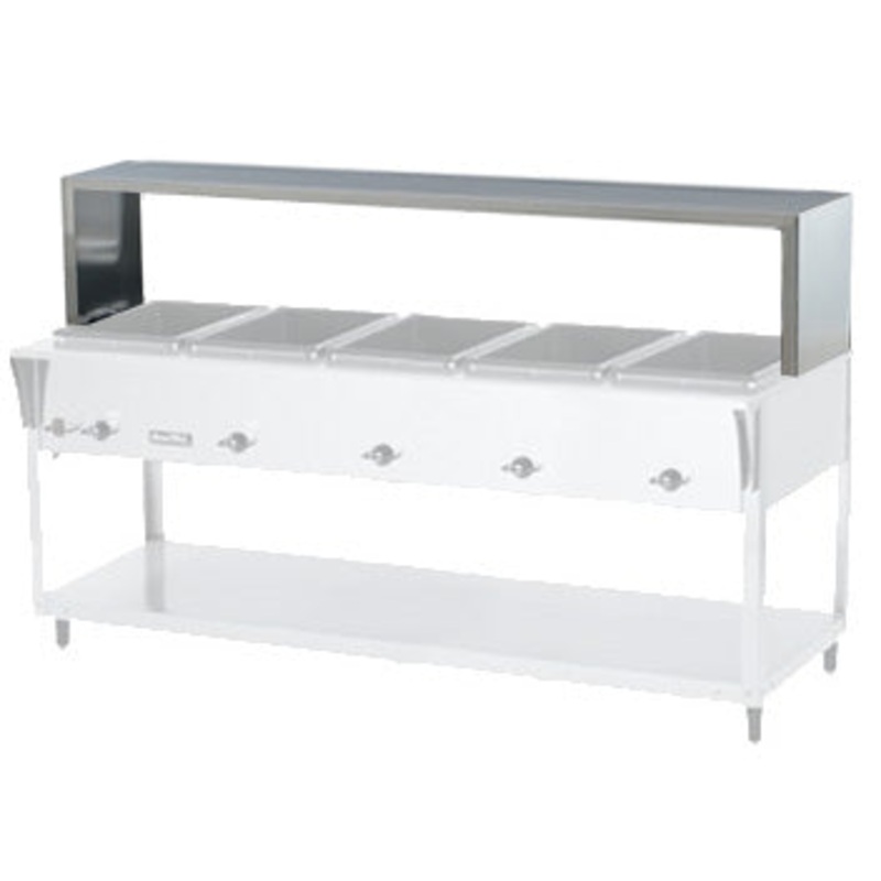 Vollrath 38045 ServeWell 5 Well Food Table Single Deck Overshelf 76"