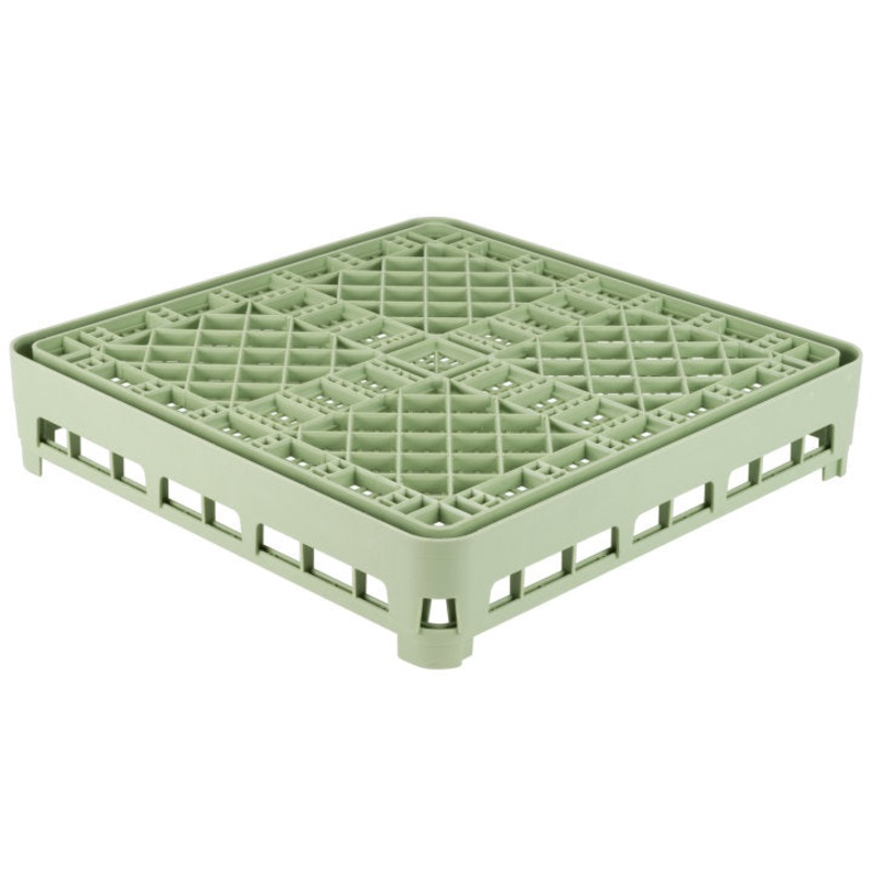 Vollrath 5267110 Signature Full Size Open Flatware Rack 19-3/4" sq. - LIght Green