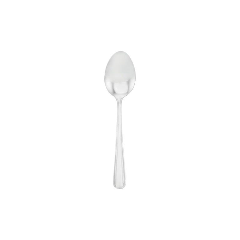 Walco WL8707 Dominion 18/0 Stainless Steel Heavy Weight Dessert Spoon 7" - 24/Box