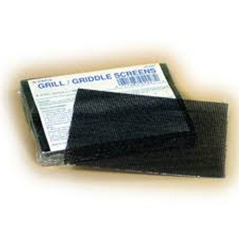 ACS 20-682TSH Grill / Griddle Screens 4-1/2" x 5" - Black - 20/Pack