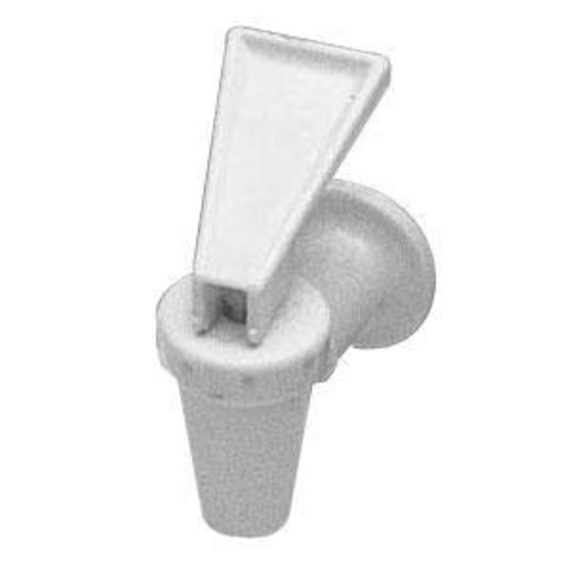 Cambro 46017 White Replacement Faucet for DSPR6 6-gal Beverage Dispenser
