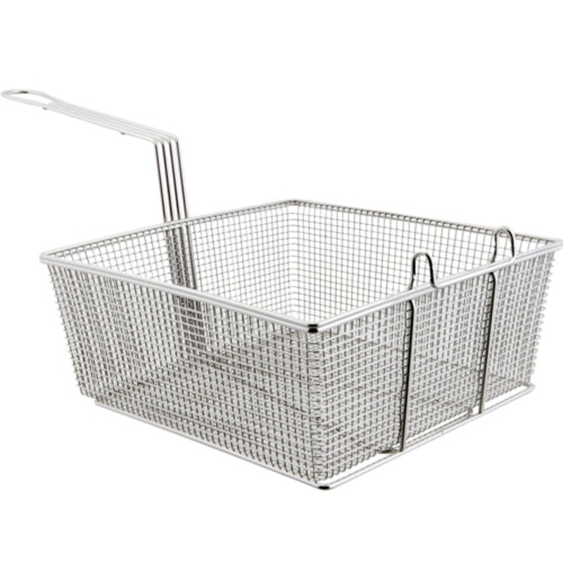FMP 225-1003 Standard / Full Size Fryer Basket with Front Hook 13" x 12-1/4" x 5-3/8"H