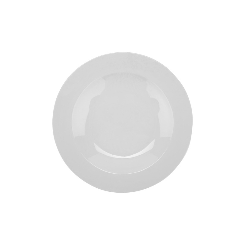 GET B-2412-DW Diamond White Melamine Wide Rim Pasta Bowl 24 oz. - White - 12/Case