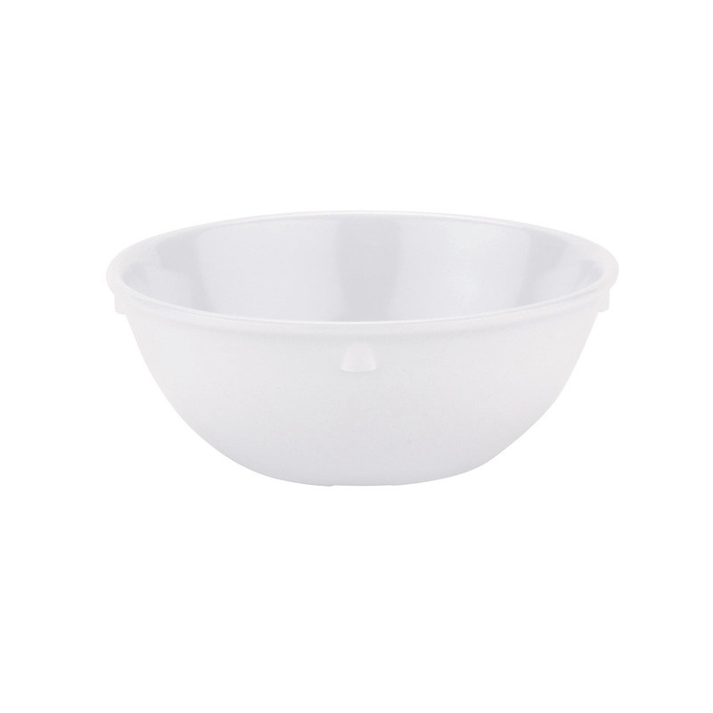GET DN-310-W SuperMel Melamine Stackable Narrow Rim Nappie Bowl 10 oz. - White - 48/Case
