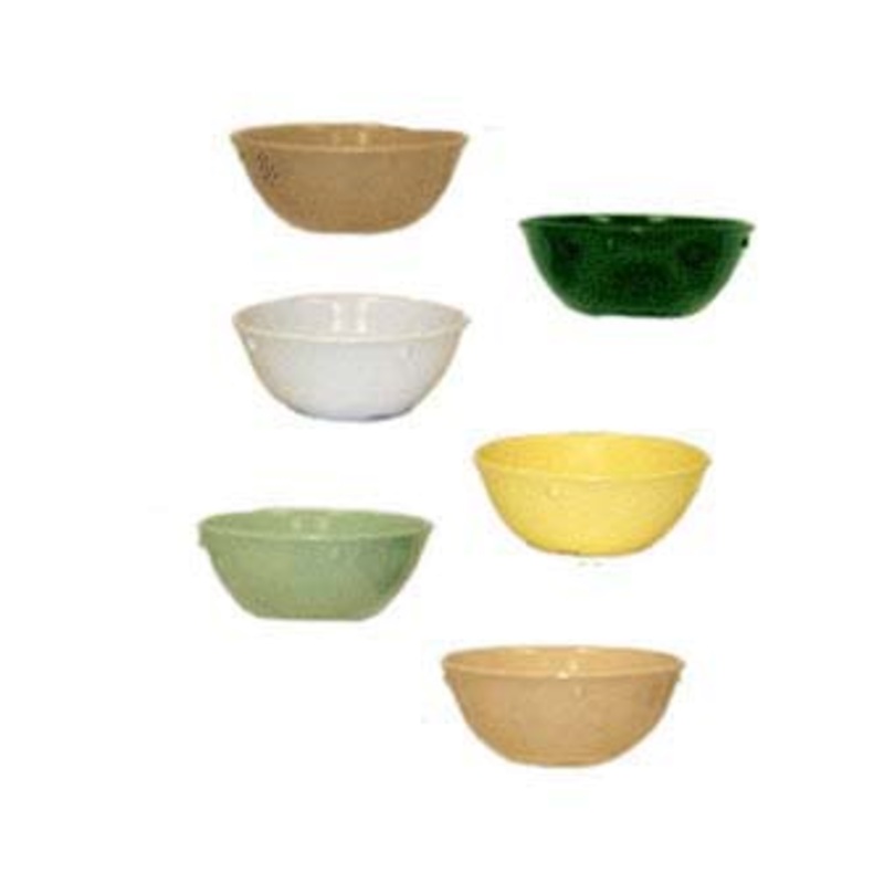 GET DN-315-T SuperMel Melamine Stackable Narrow Rim Nappie Bowl 15 oz. - Tan - 48/Case
