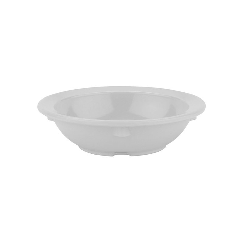 GET DN-335-W SuperMel Melamine Narrow Rim Fruit Bowl 3-1/2 oz - White - 48/Case