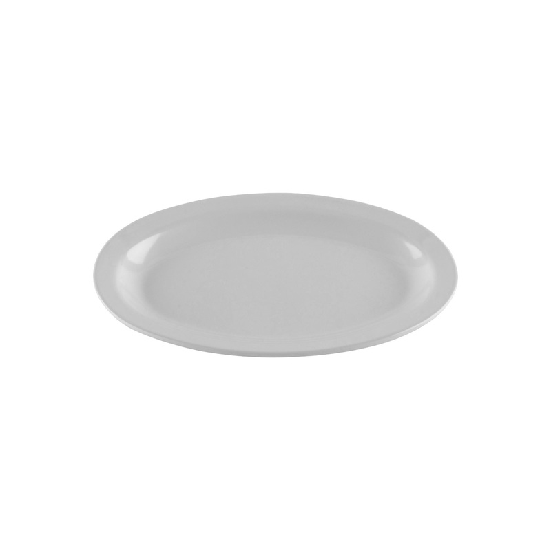 GET OP-610-W SuperMel Melamine Oval Platter 9-7/8" - White - 24/Case