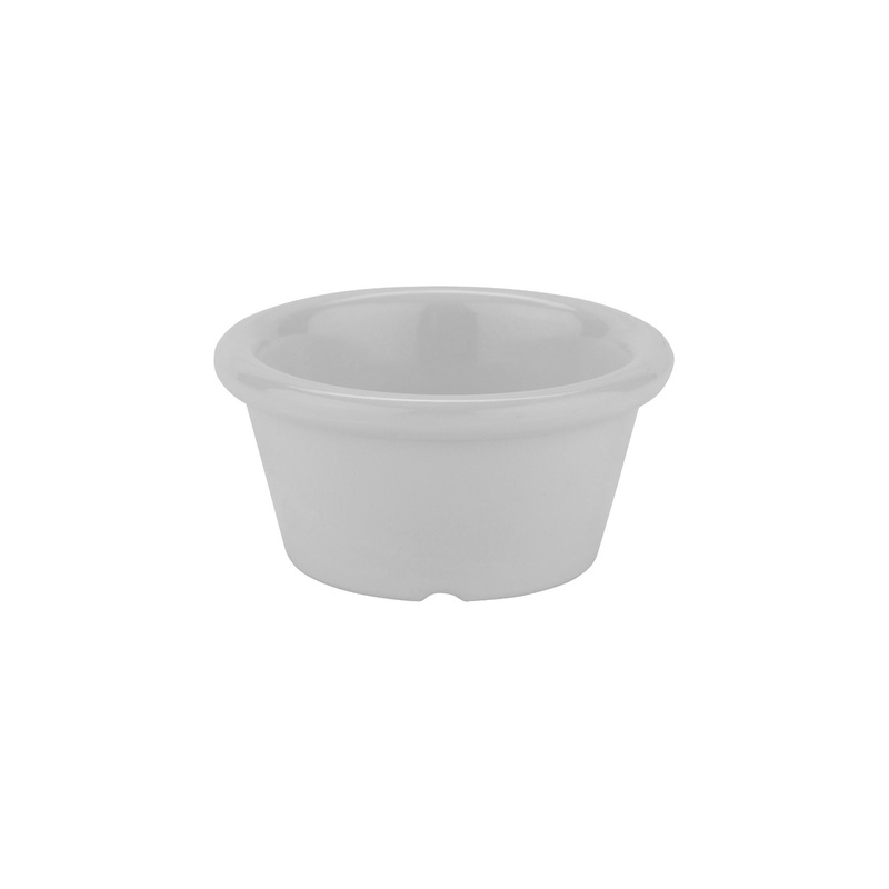 GET S-620-W Melamine Smooth Ramekin 2 oz. - White - 48/Case