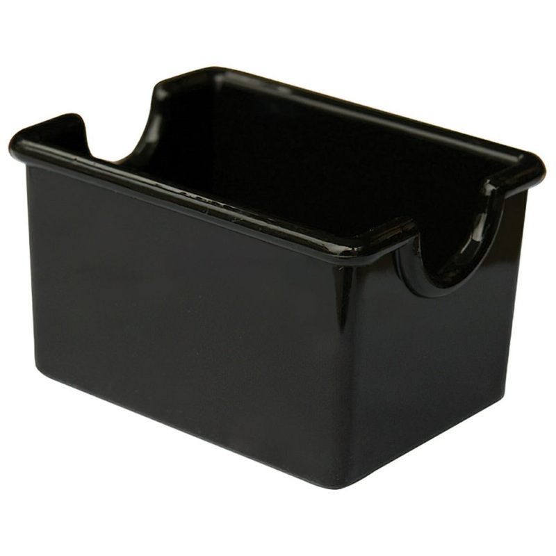 GET SC-66-BK Plastic Sugar Packet Holder / Sugar Caddy 3-1/2" x 2-1/2" x 2"H - Black - 24/Case