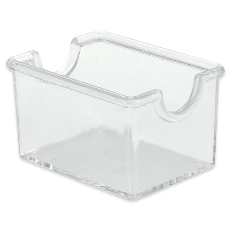 GET SC-66-CL Plastic Sugar Packet Holder / Sugar Caddy 3-1/2" x 2-1/2" x 2"H - Clear - 24/Case