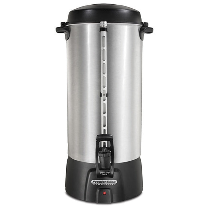 Hamilton Beach 45100R Proctor-Silex Aluminum Coffee Urn - 100 cup (3.9 gal)