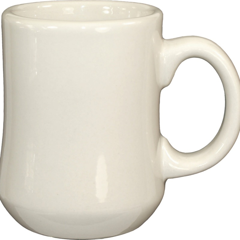 International Tableware RM-P-AW Cancun American White China Princess Mug 8 oz. - 36/Case