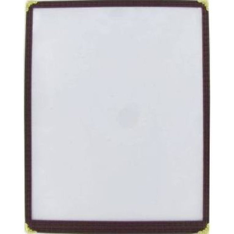 Menu Solutions SE300C-BK Single Panel 2-View Menu Cover 8-1/2" x 11" - Black