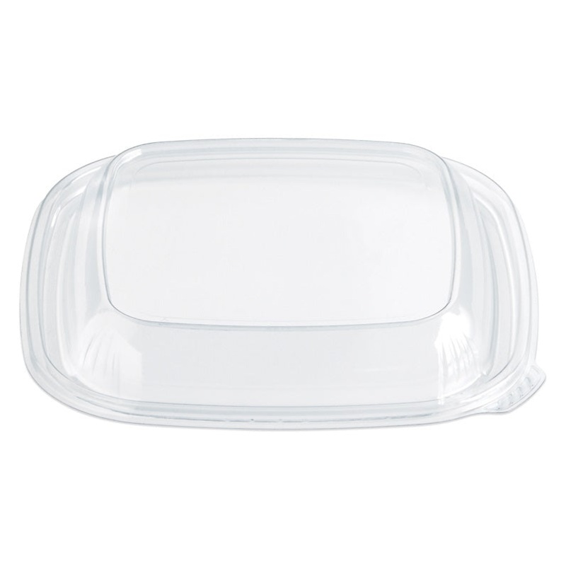 Placon SDLM-2 Fresh 'n Clear Plastic Medium Dome Lid 7-1/2" sq. - Clear - for 16 oz. to 32 oz. Bowls - 300/Case