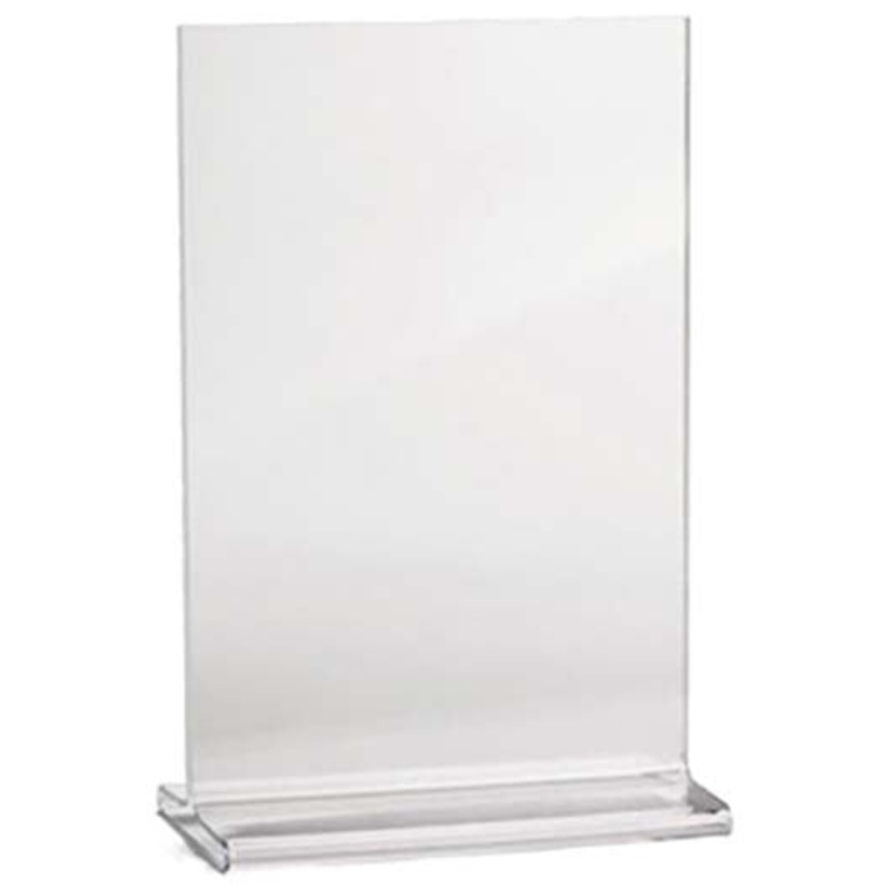 TableCraft 85110 Acrylic Two-Sided Table Tent Menu Holder 8-1/2"W x 11-1/4"H