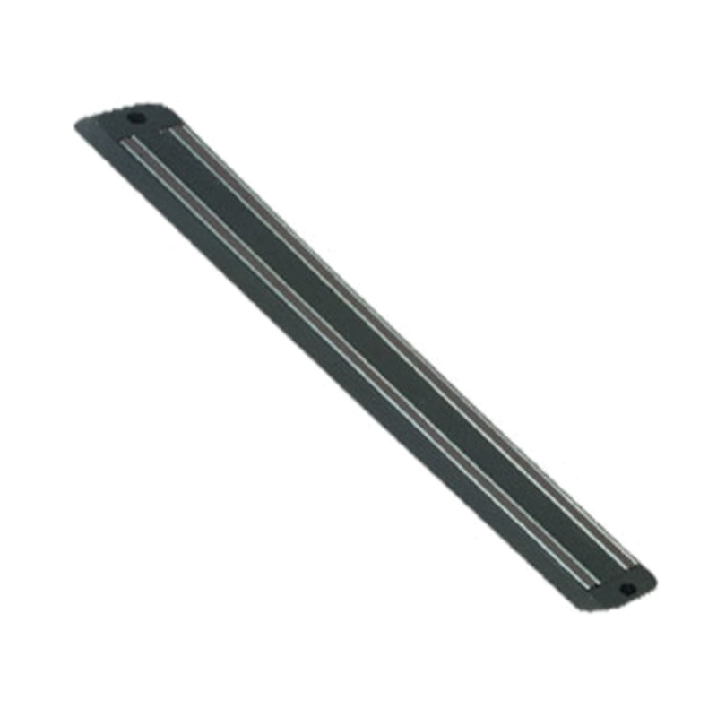 Thunder Group SLGB013 Black Magnetic Knife Holder / Strip 13" - Plastic Base with Two Magnetic Strips
