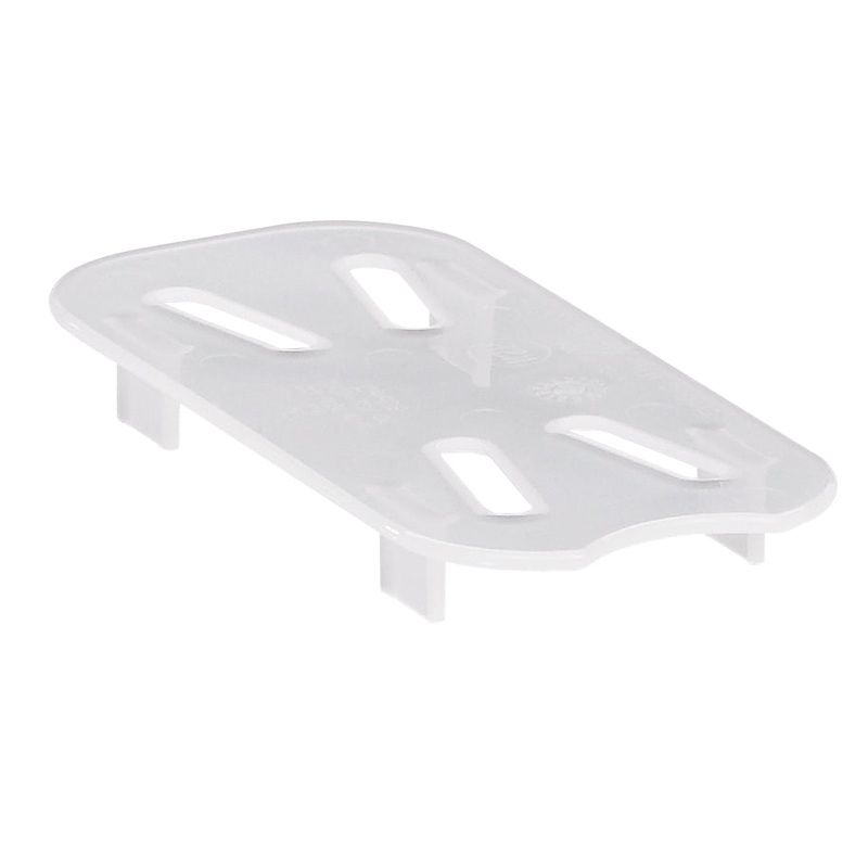 Cambro 90PPD190 Polypropylene Food Pan Drain Tray - 1/9 Size - Translucent