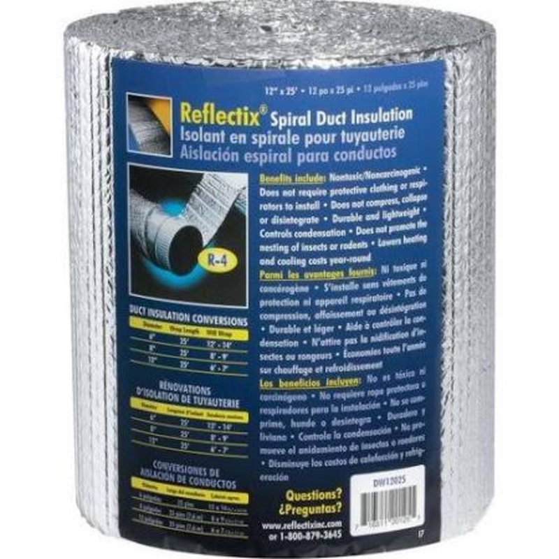 Distribution International BTCFT1526FW FastWrap XL Duct Wrap for Hood 2' W x 25' L