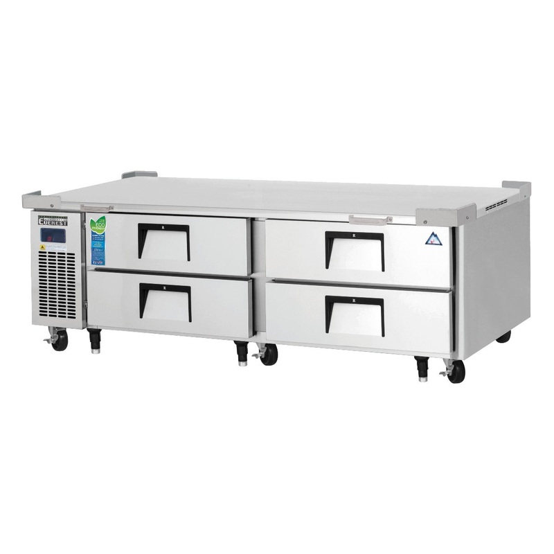 Everest Refrigeration ECB72D4 2-Section 4 Drawer Refrigerated Chef Base 72" - 115V