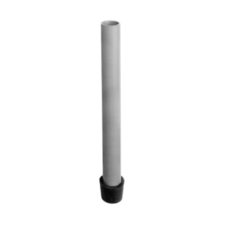 FMP 102-1030 Plastic Overflow Tube w/ Black Stopper for 1" Drains - 7 1/2"
