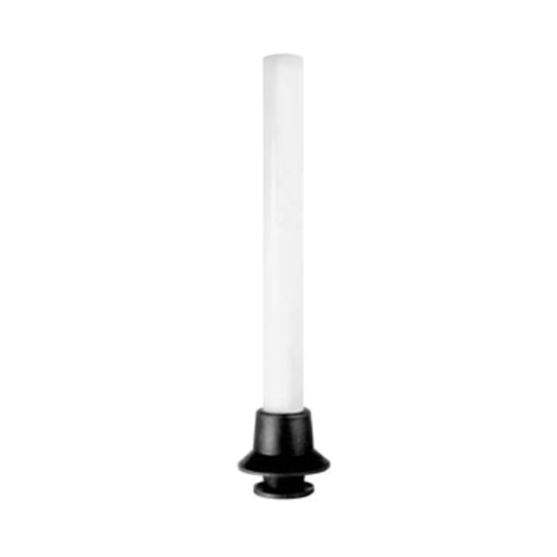 FMP 102-1071 Specialty Plastic Overflow Tube w/ Black Stopper for 1-1/2" Drain - 10"