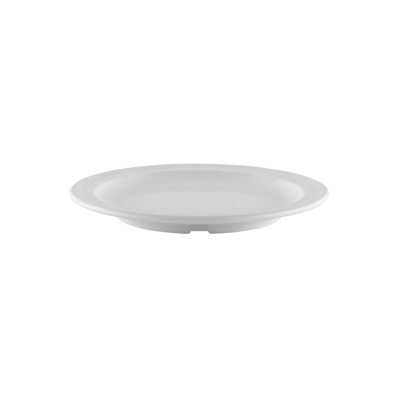 GET DP-506-W SuperMel Melamine Round Salad Plate 6-1/2" - White - 48/Case