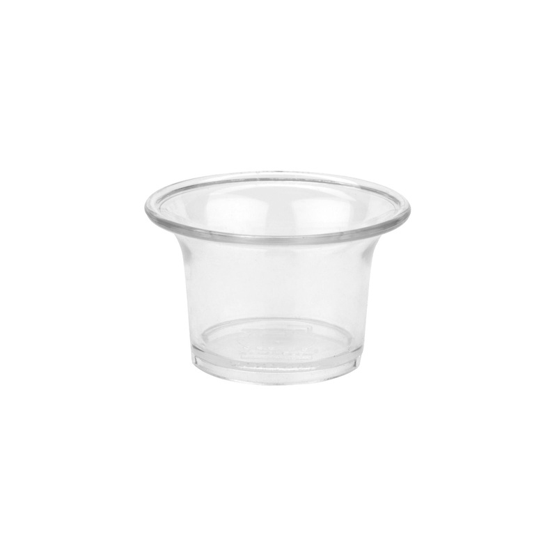 GET SC-222-CL SAN Plastic Sauce Cup / Ramekin 2 oz. - Clear - 48/Case