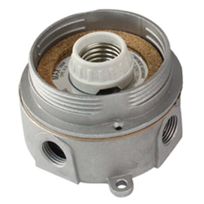 Kason 1802000003 Base Housing for Incandescent Vapor Proof Light Fixture for Walk-In Coolers and Freezers