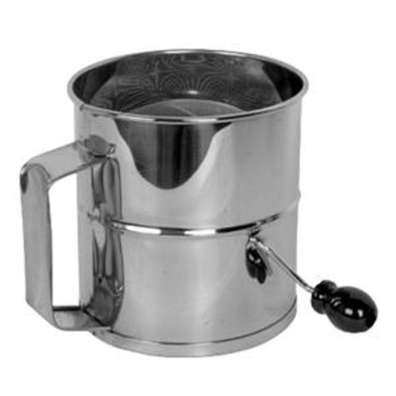 Thunder Group SLFS008 Stainless Steel Rotary Flour Sifter 8-cup/cap