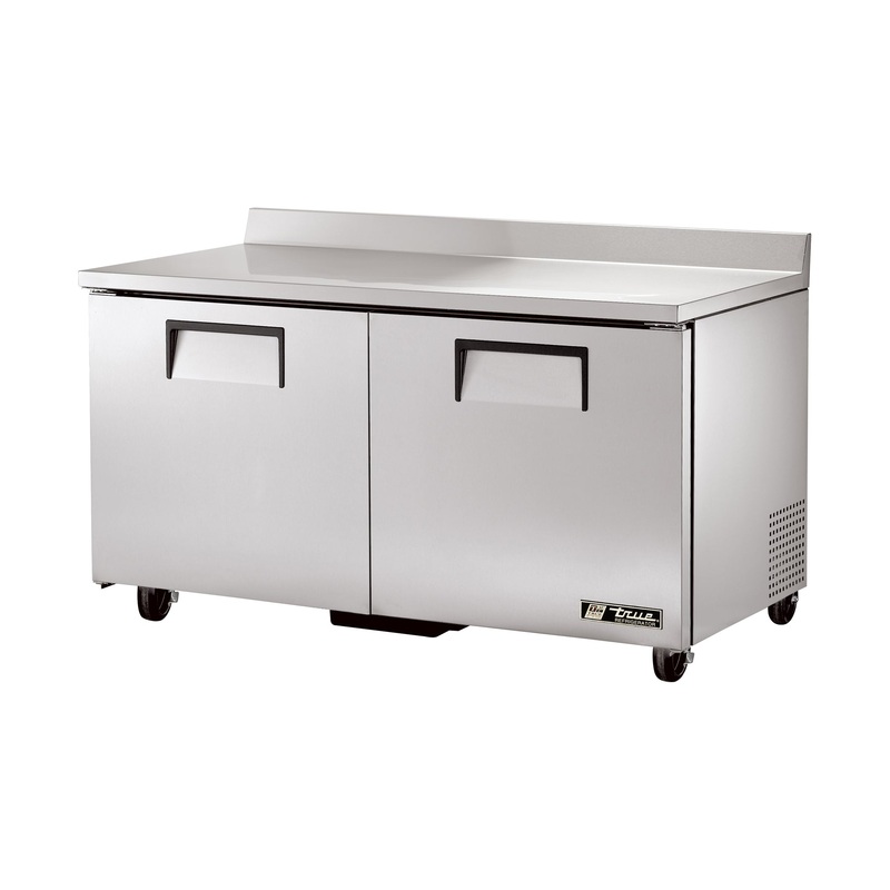 True TWT-60-HC 2-Section 2 Solid Door Worktop Refrigerator 60" - 15.5 cu. ft. - 115v