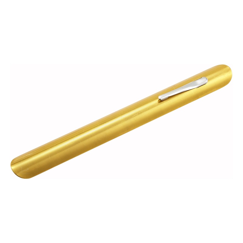 Winco ATC-16G Aluminum Table Crumber with Pocket Clip 6" - Gold