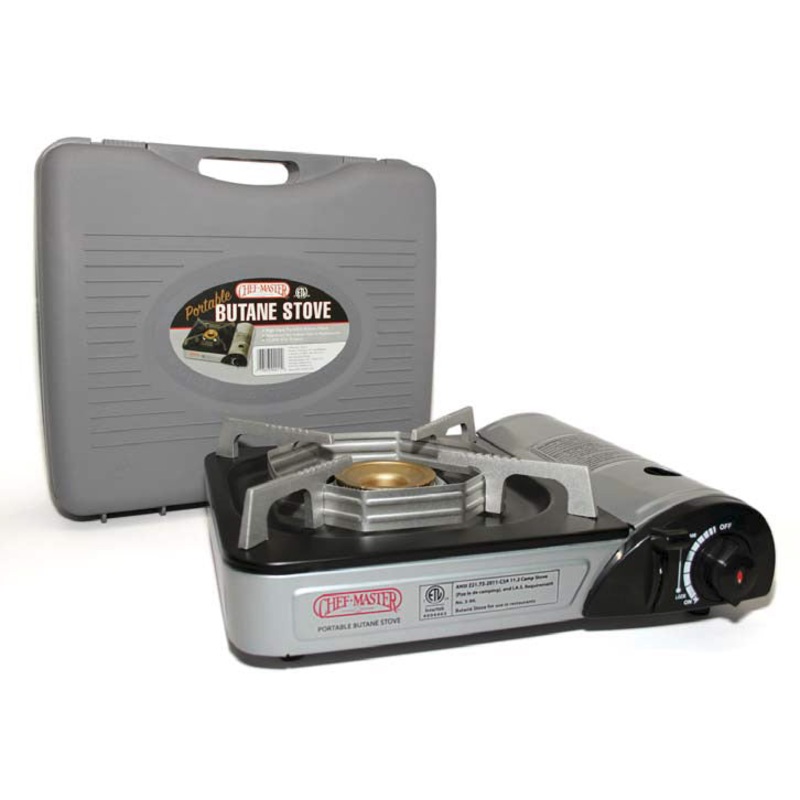 Chef Master 90011 Portable Countertop Single Burner Butane Stove - 10,000 BTU