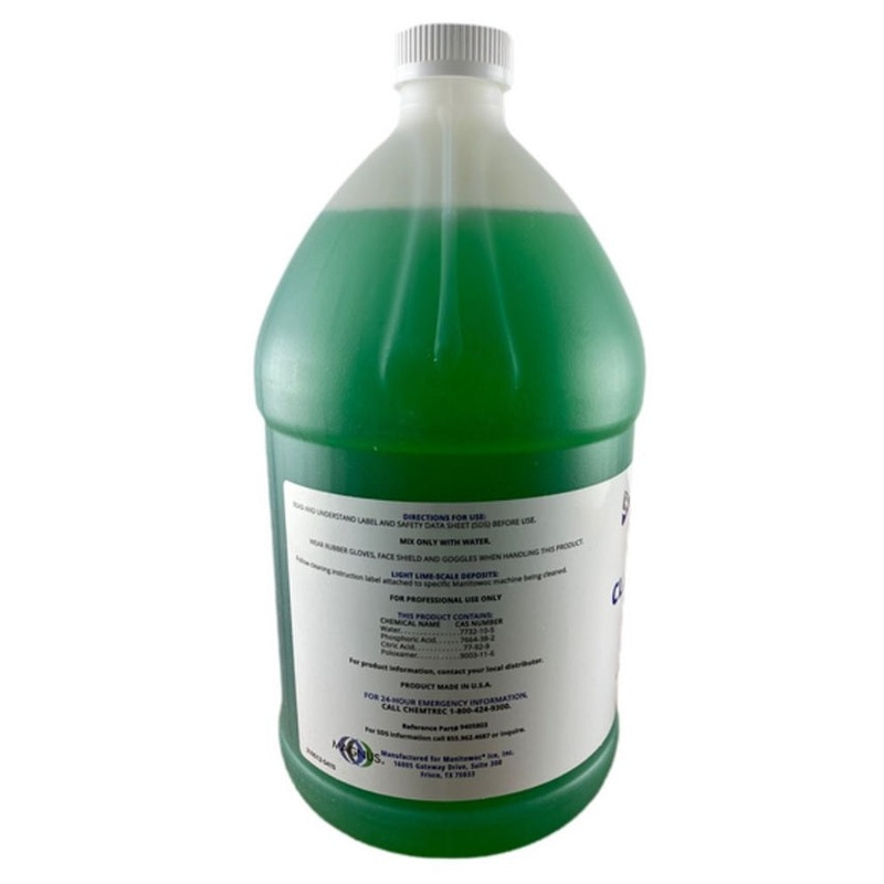 Manitowoc 9405803 Ice Machine Cleaner and DeScaler 1 gal. - Green - 4/Case