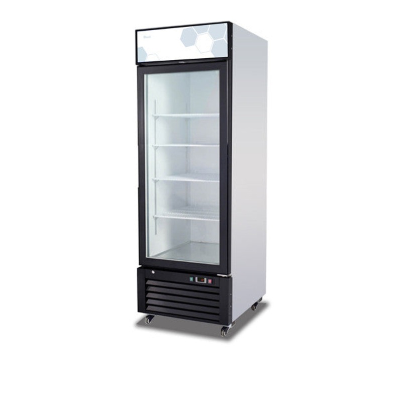 Migali C-23RM-HC Competitor Series 1 Glass Swing Door Merchandiser Refrigerator with LED Lighting 27" - 23 cu. ft.