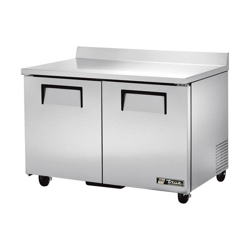 True TWT-48-HC 2-Section 2 Solid Door Worktop Refrigerator 48" - 115v