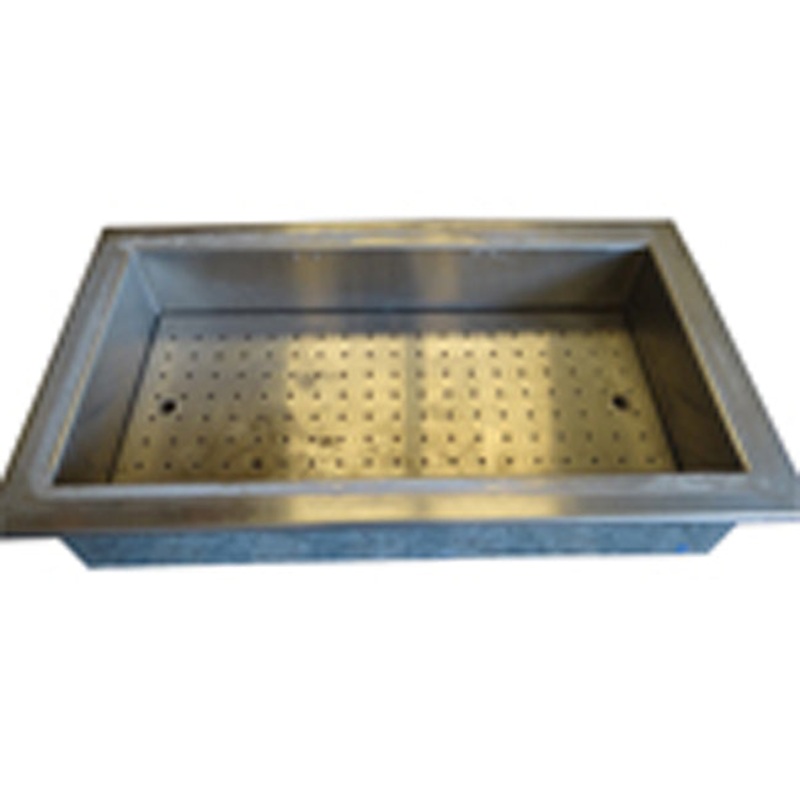 Used Restaurant Equipment - Delfield N8043 Drop In Ice-Cooled Cold Pan Food Well 43" - Three (3) Pan Capacity