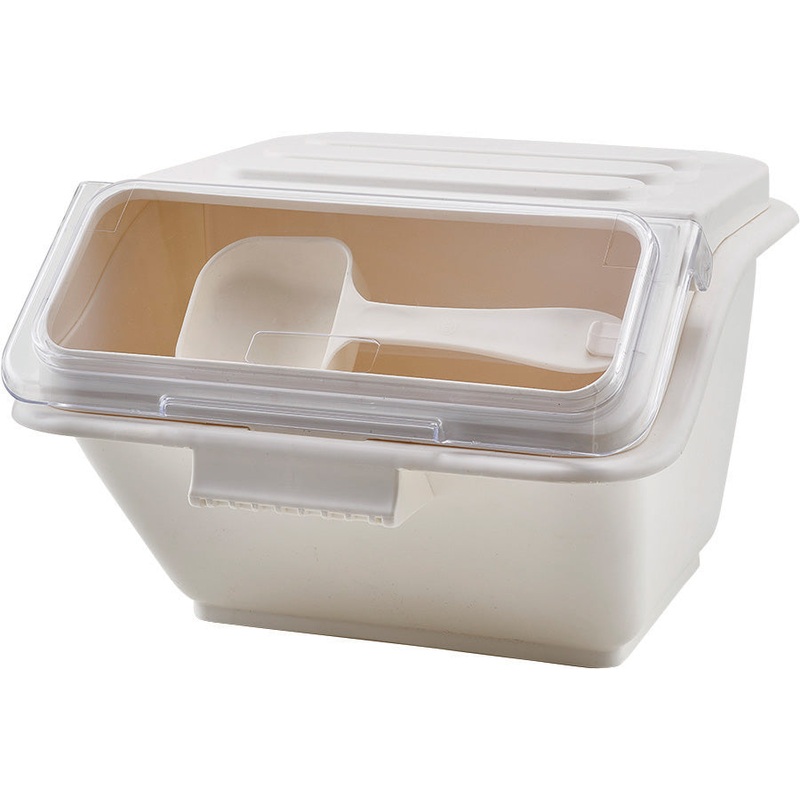 Winco IB-2S Stackable Shelf Ingredient Bin with Lift and Slide Lid 2 Gal. - 40 Cup Capacity