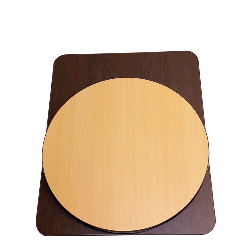 AAA Furniture Wholesale WOT2424 Reversible Square Table Top 24" x 24" - Walnut/Oak