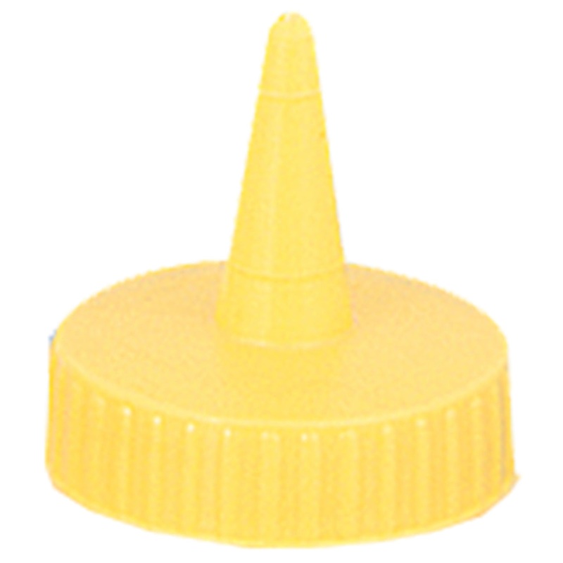 Browne 11012102T Replacement Squeeze Bottle No-Drip Top - Yellow