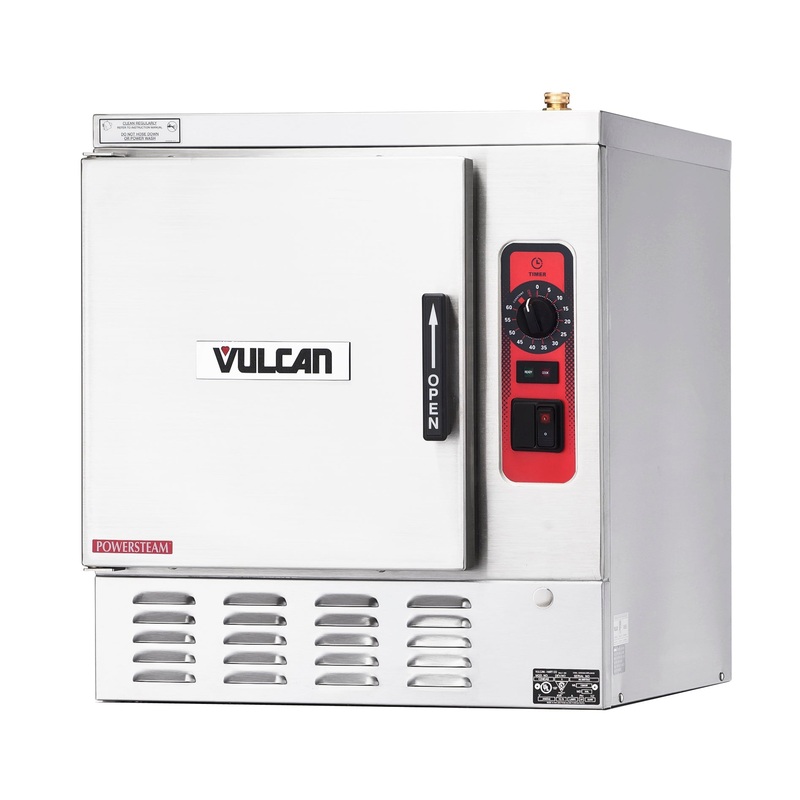 Clearance Vulcan C24EA5-PS-480 PowerSteam Countertop Electric Convection Steamer with Professional Controls - 5 Pan Capacity - 480v