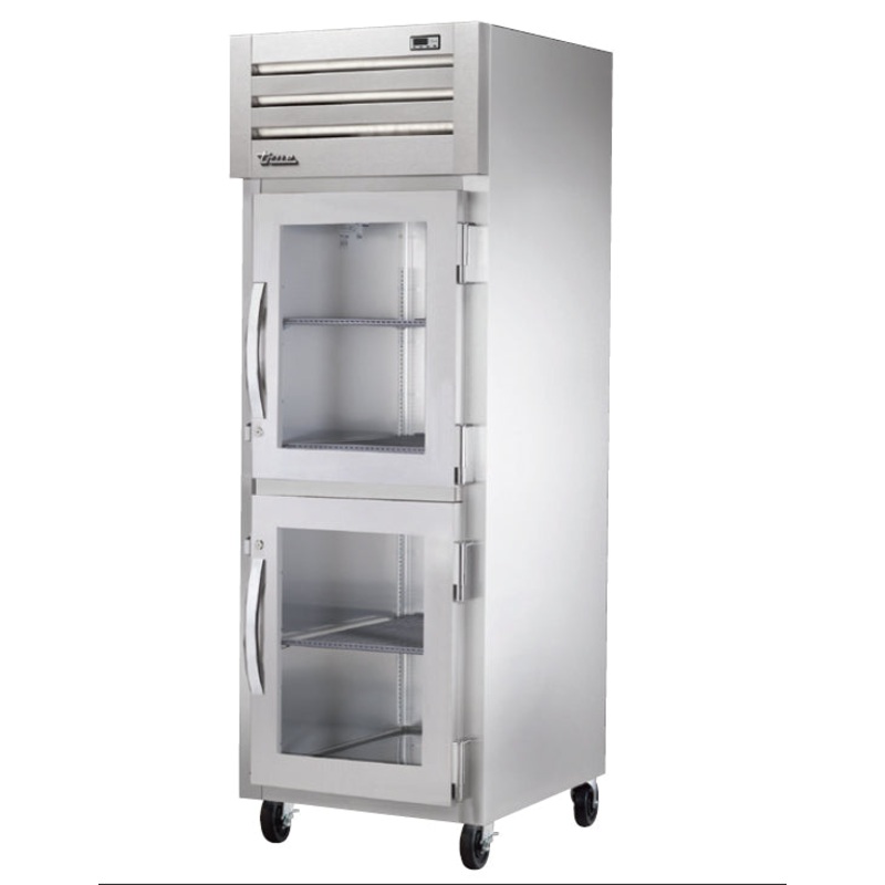 True STA1F-2HG-HC Spec Series 1-Section 2 Glass Half Door Reach-In Freezer 27" - 115v