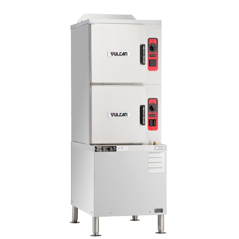 Vulcan C24DA6 Direct Steam Convection Steamer on Cabinet Base with 6 Pan Capacity 59" - 120v