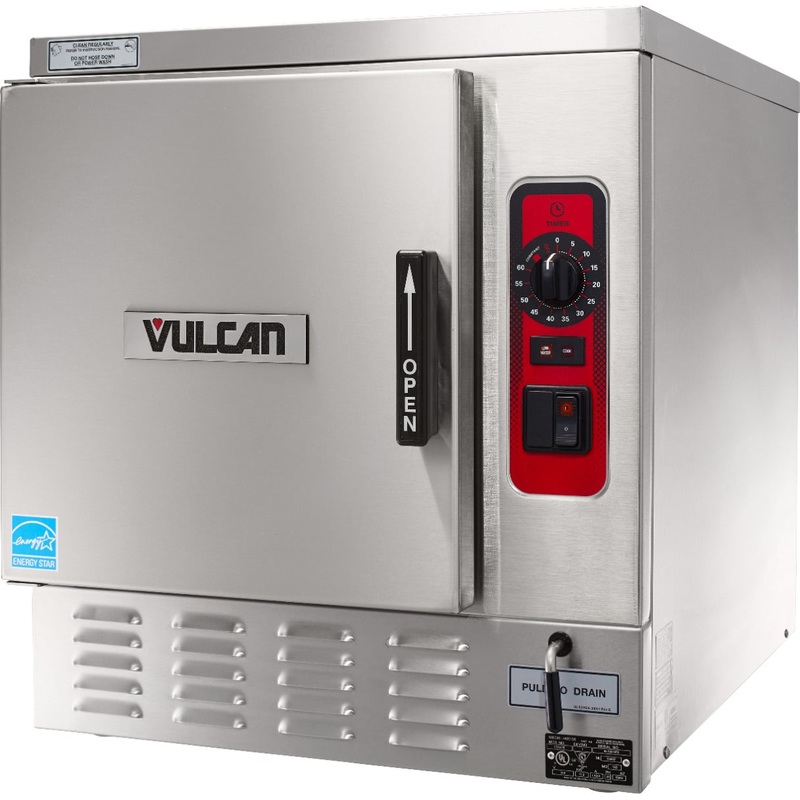 Vulcan C24EO5-1 Boilerless / Connectionless Electric Countertop Steamer - 5 Pan/Cap - 208v, 12 kW