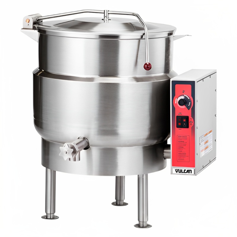 Vulcan K20EL Electric 2/3 Steam Jacketed Stationary Kettle 20 Gal. - 208v/3ph, 12 kW